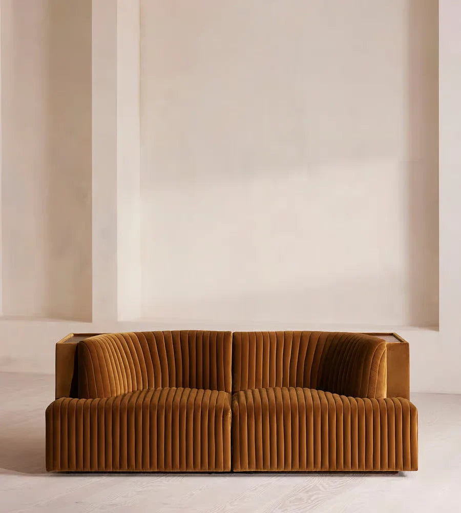 Luxury Velvet Modular Sectional Sofa Set - Modern Customizable Living Room Furniture