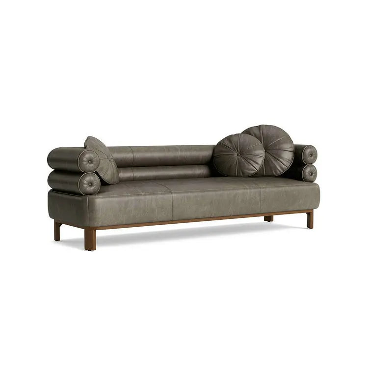 Elegant Mid-Century Modern Linen Fabric Sectional Sofa Set for Spacious Living Rooms