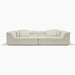 Comfy Tufted Extra Deep Seat Cuddle Linen Upholstery Sleeper Sofa Sectional Couch