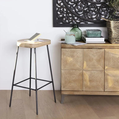 Luxury Solid Oak Parquet Sideboard with Two Doors for Living Room Storage