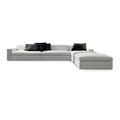 Modern Luxury Modular L-Shape Corduroy Foam Sectional Corner Living Room Sofa