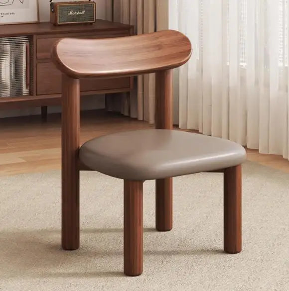 Durable Solid Wood Kids Backrest Chair with Soft Padded Seat for Playroom