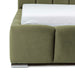Luxurious Velvet Upholstered King Bed Frame with Sturdy Solid Oak Wood Base