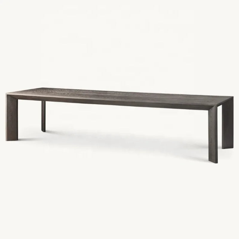 Elegant American Solid Oak Wood Dining Table for Home & Hospitality