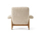 Modern Boucle Sheepskin Armchair Lounge Chair for Living Room Accent