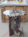 Elegant Italian Red Calacatta Viola Marble Round Side Table for Living Room