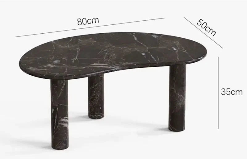 Luxurious Oval Natural Travertine Coffee Table for Modern Living Room Decor