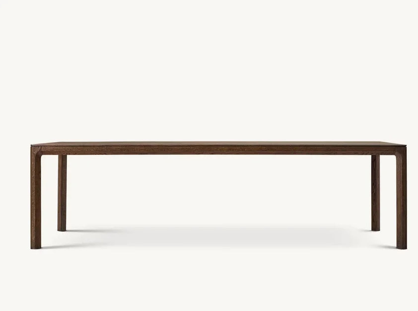 Elegant American Solid Wood Dining Table - Customizable Kitchen & Restaurant Furniture