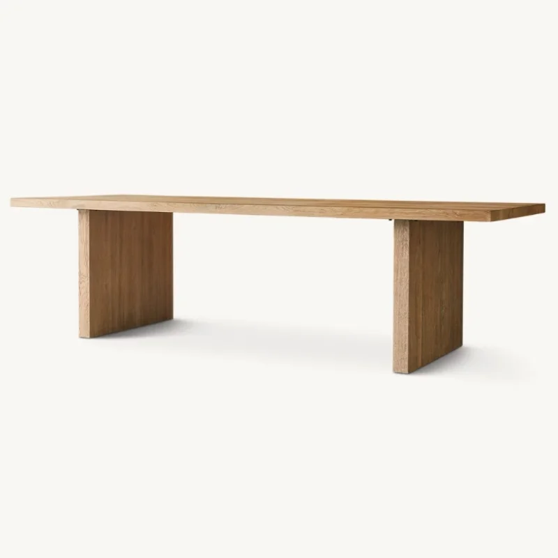 Exquisite Solid Wood Dining Table Set - Customizable for Hotel & Home