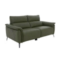 3-Seater Electric Recliner Sofa, Faux Leather, Telescopic Headrests Couch