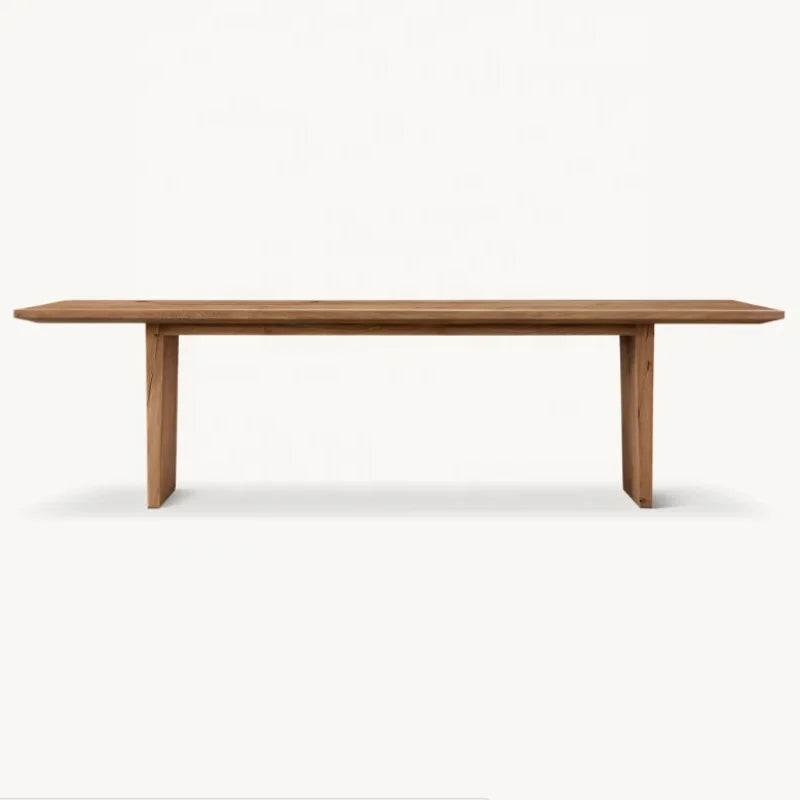 Elegant American Solid Wood Extendable Dining Table for Modern Homes