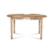 Extendable Solid Oak Wood Dining Table, Round Oval, Modern Design