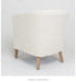 Elegant French Style Linen Dining Chair with Removable Cover, Solid Wood Frame