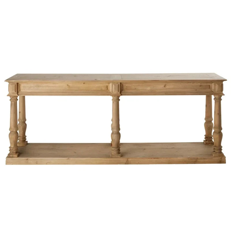 Rustic Reclaimed Fir Wood Console Table - Antique Hallway Living Room Entryway Accent