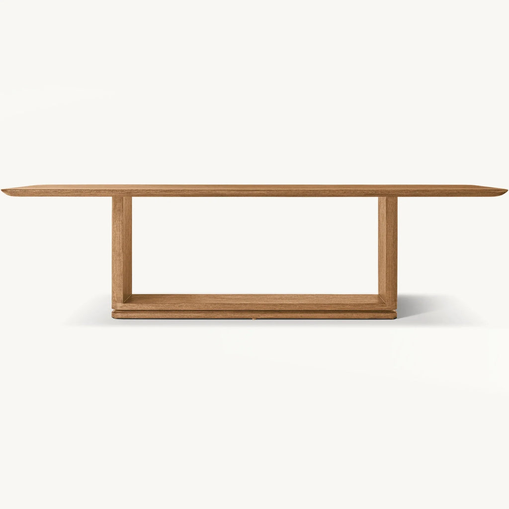 Modern Luxury Solid Wood Handcrafted Dining Table - Elegant Farmhouse Style