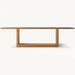 Modern Luxury Solid Wood Handcrafted Dining Table - Elegant Farmhouse Style