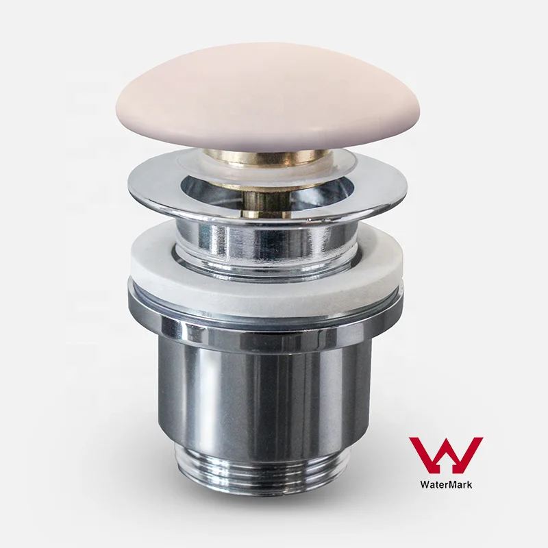 Durable Brass Pop-Up Drain Waste with Ceramic Cover for Sink Basins