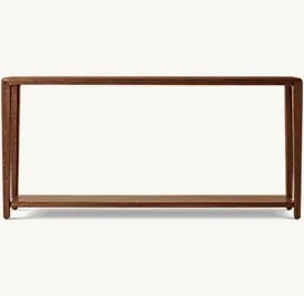 Elegant Solid Wood Console Entryway Table with Storage for Modern Living Rooms