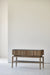 Japandi Style Wooden Console Table: Authentic Elm Plywood & Stone Sideboard