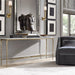 Customizable Modern Marble Top Side Table with Metal Legs for Home & Hotel