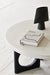 Elegant Modern Luxury Solid Oak Dual-Tier Round Coffee Table for Living Rooms