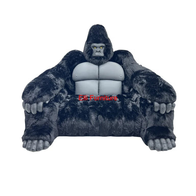 King Kong Gorilla Faux Fur Sectional Sofa Couch with Hands & Toes