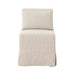 Washable Linen Desk Chair with Cushion for Dining Room or Accent Seating