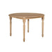 Extendable Solid Oak Wood Dining Table, Round Oval, Modern Design