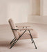 Plush Single-Seat Outdoor Fabric Sofa with Durable Aluminum Frame & Oak Legs