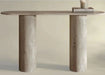 Luxurious Natural Travertine Entryway Console Table for Modern Living Spaces