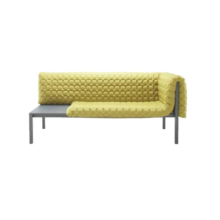 Elegant Mid-Century French Velvet 3-Seater Solid Wood Living Room Sofa