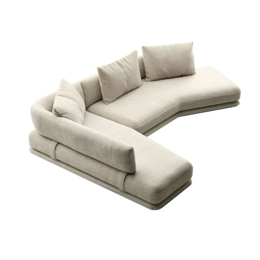 Luxury Curved Modular Fabric Sectional Sofa - Ergonomic Designer Living Room Couch