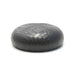 Modern Woven Faux Leather Ottoman Stool, Round Cushioned Public Area Seating