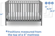 Versatile 4-in-1 Convertible Baby Crib: Grow-With-Me Toddler Bed, Daybed, Full Bed