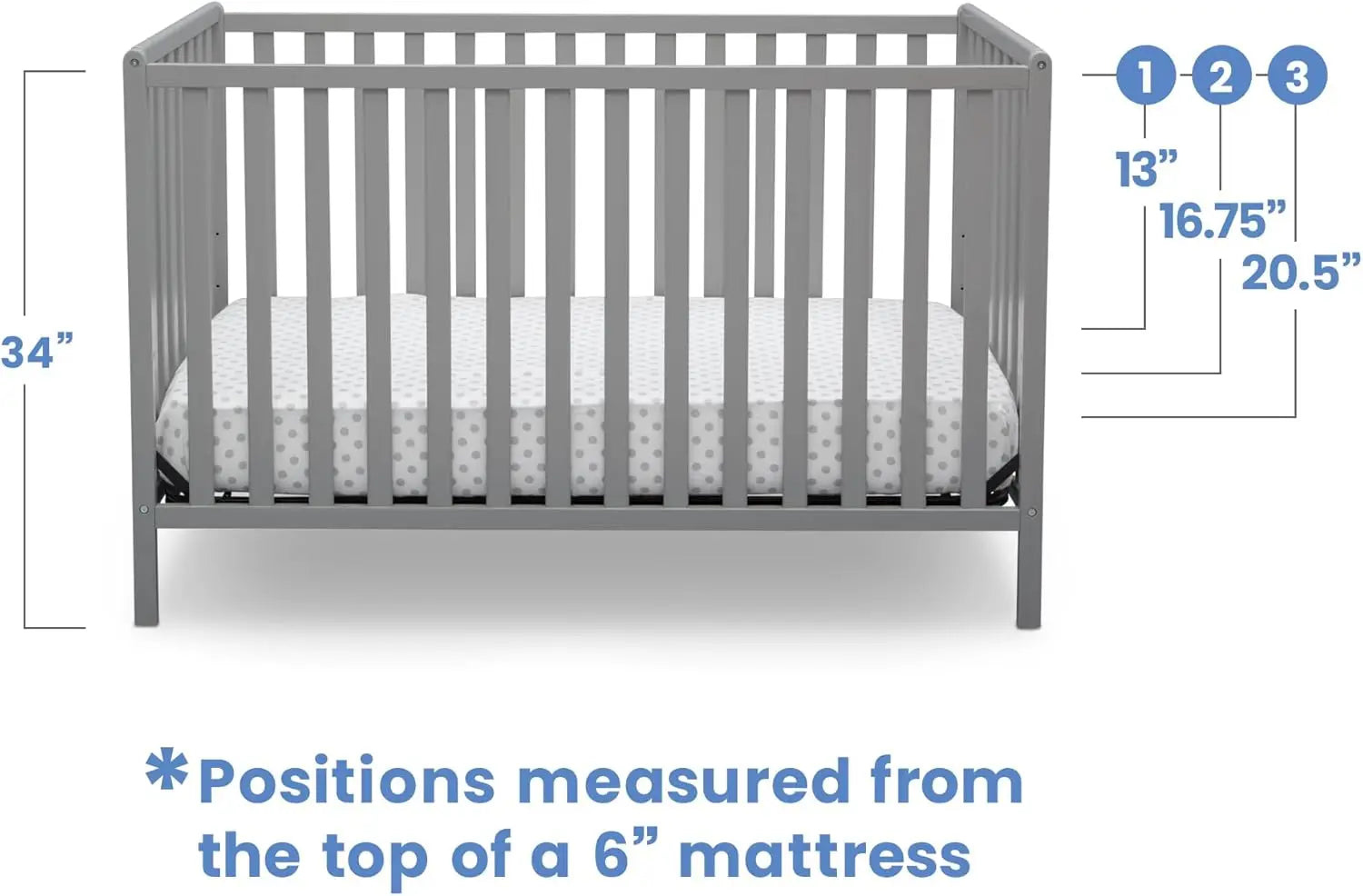 Versatile 4-in-1 Convertible Baby Crib: Grow-With-Me Toddler Bed, Daybed, Full Bed