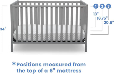 Versatile 4-in-1 Convertible Baby Crib: Grow-With-Me Toddler Bed, Daybed, Full Bed