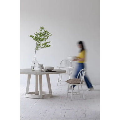 Elegant French Vintage Birch Wood Dining Chair for Modern Home Kitchen