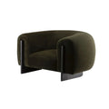 Modern Luxury Boucle Armchair: Single Sofa, Plush Wood Frame Living Room Furniture