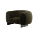 Modern Luxury Boucle Armchair: Single Sofa, Plush Wood Frame Living Room Furniture