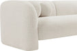 Elegant Boucle Fabric Modern Wooden Sofa – Luxury Carved Living Room Seating