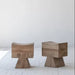 Classic White Pine Solid Wood Stool: Versatile Side Table & Ottoman