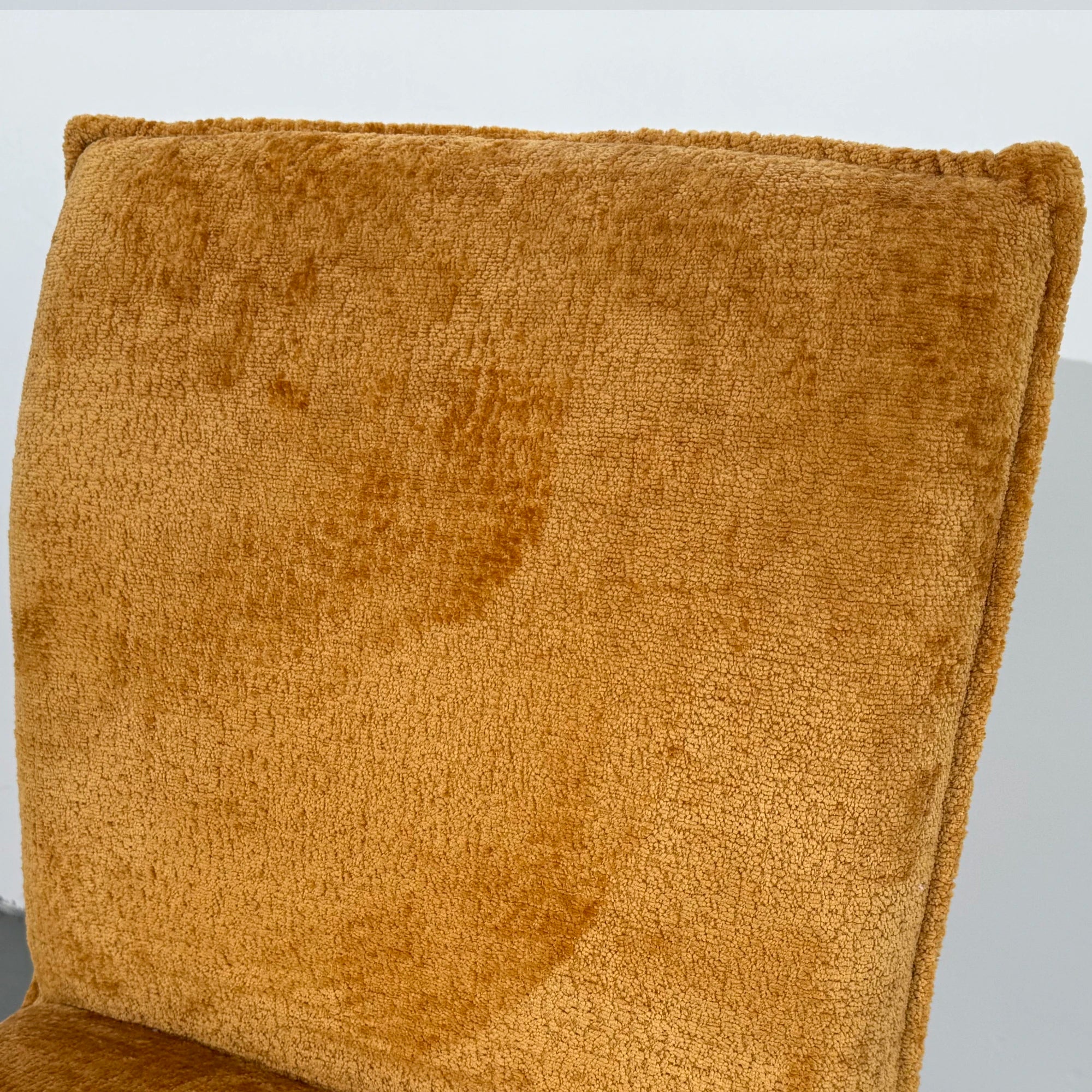 Modern Oak Wood Velvet Upholstered Armless Dining Chair for Elegant Homes