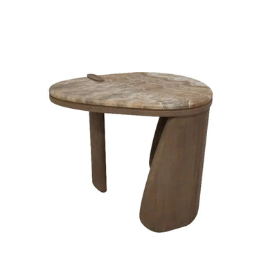 Elegant Brown Travertine Coffee Table: Modern Design for Living Rooms