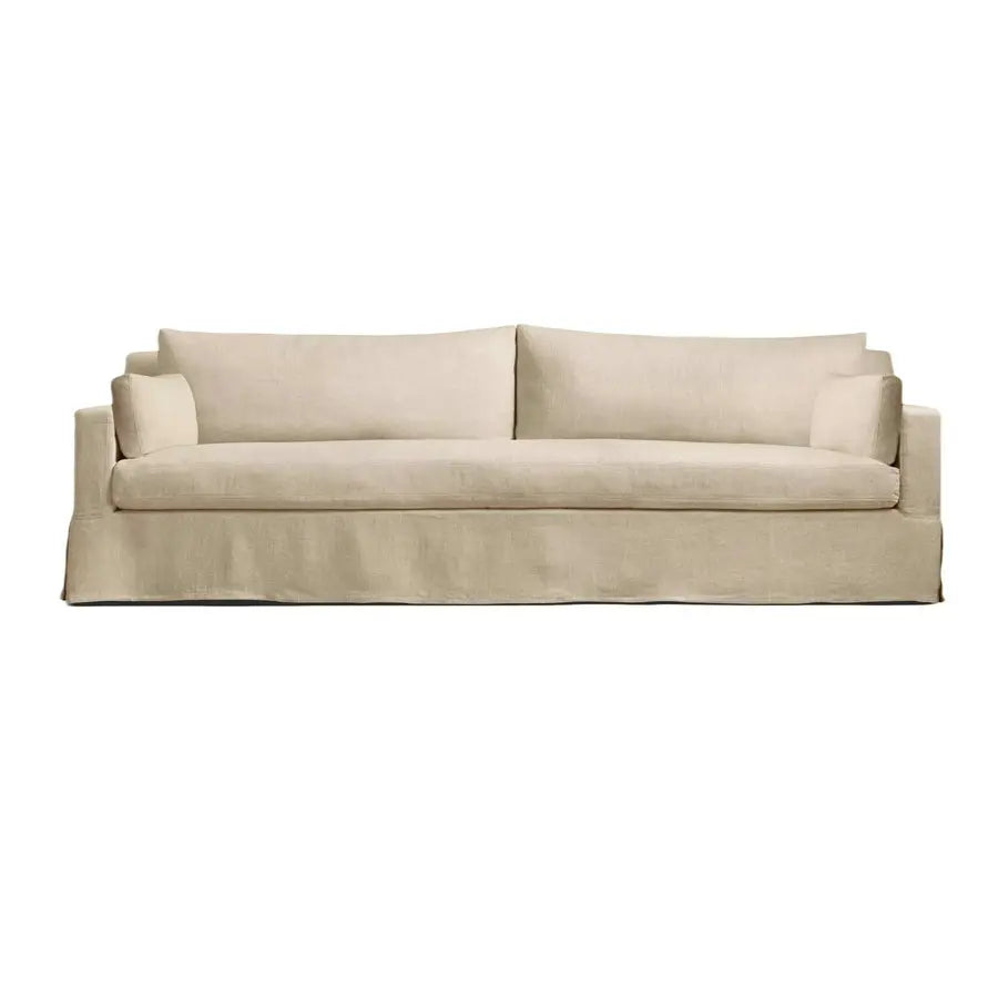 Luxury Cloud Sofa: Plush Down Feather Upholstered Loveseat, Comfortable 3-Seater Couch