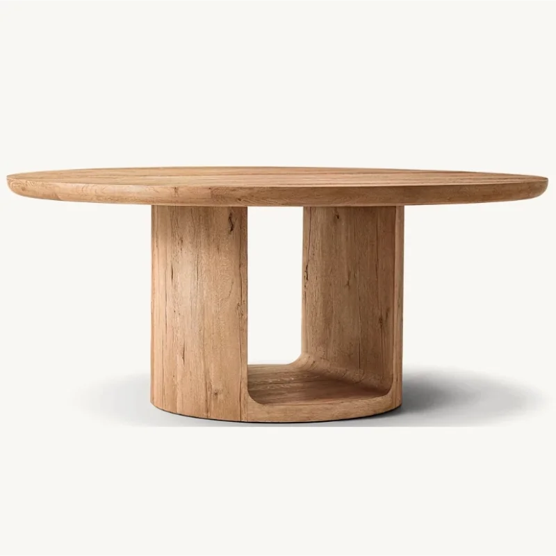 Luxury Solid Wood Dining Table: Custom Design for Home, Villa, Restaurant