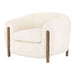 Modern Upholstered Tub Accent Chair for Indoor Living Room Seating Comfort