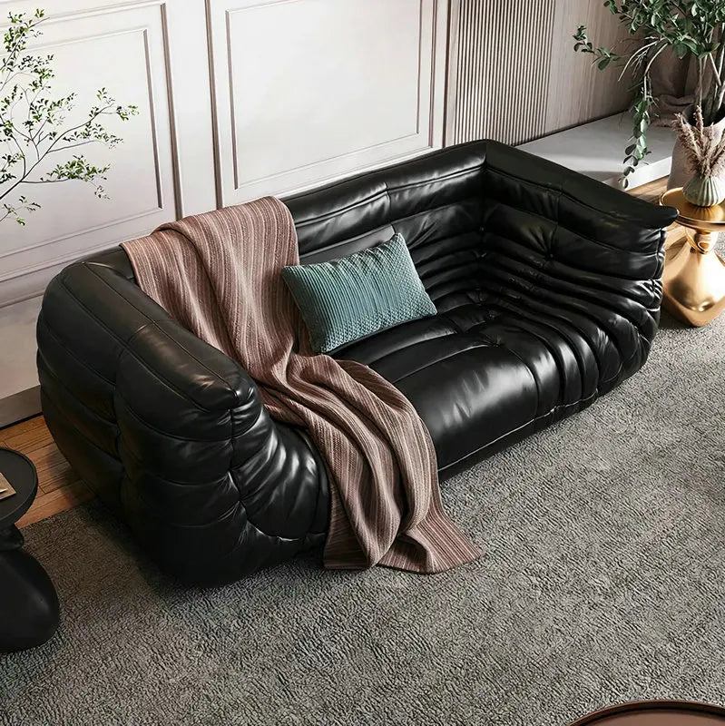 Luxury Modern Velvet Sectional Sofa Set - Modular Italian Fabric Couch