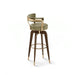 Elegant Faux Leather Mid-Century Modern Counter Height Dining Barstool