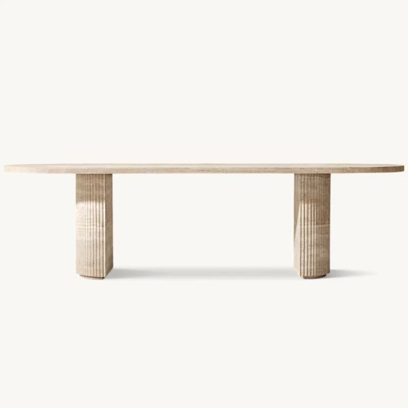 Luxury Cave Stone Dining Table: Modern, Customizable for Home, Restaurant, Hotel