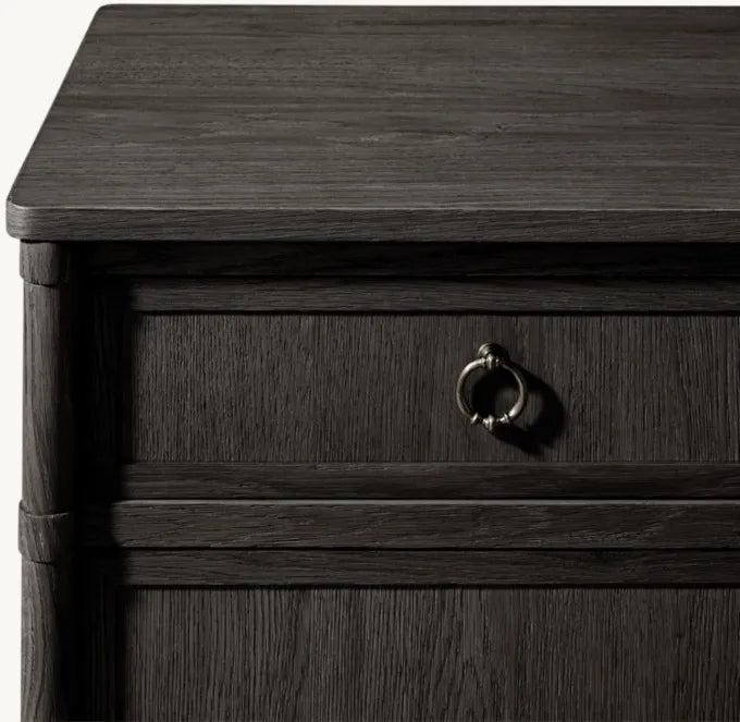 Luxury Solid Oak Wood Sideboard Dresser - Modern Living Room Bedroom Storage